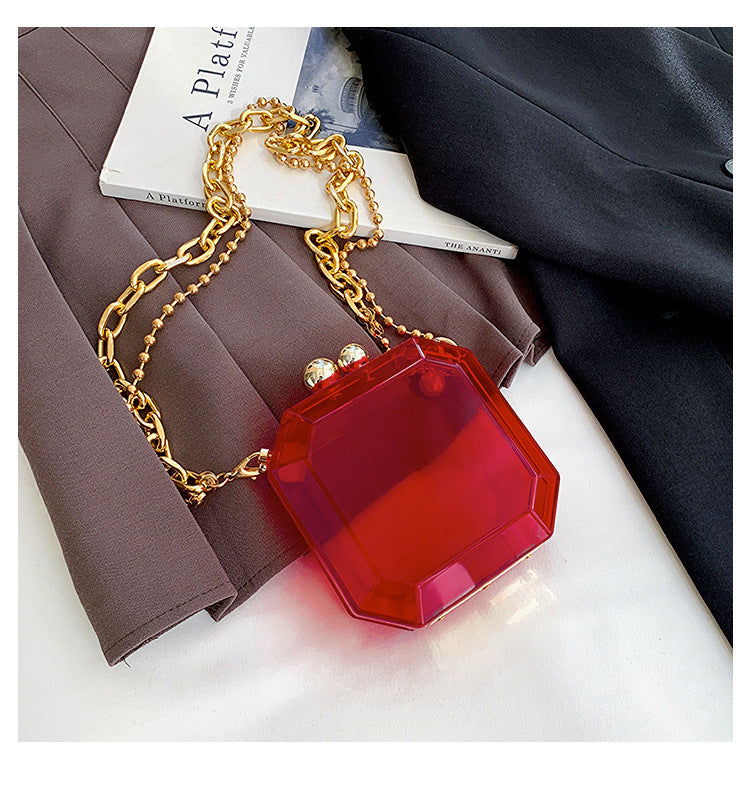 Mini bolso de hombro transparente de PVC al por mayor