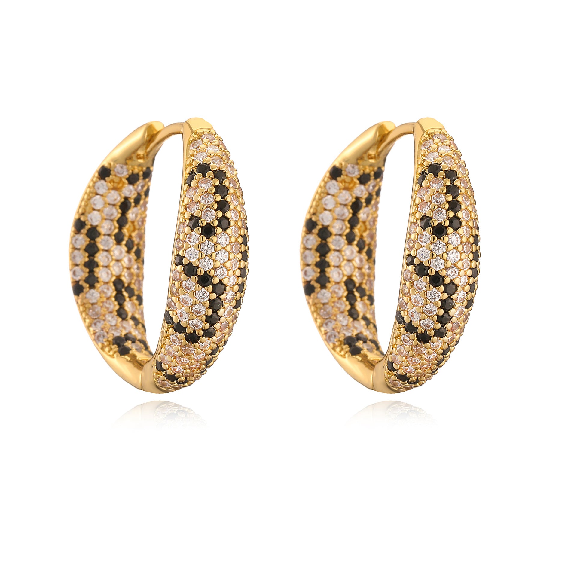 Wholesale light luxury snake leopard print necklace jewelry suit