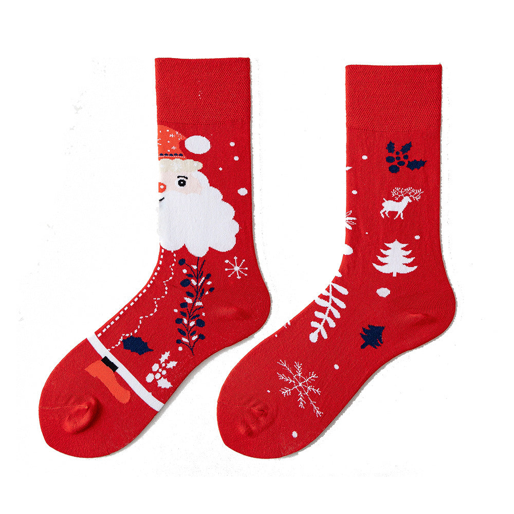Wholesale 12pcs Cartoon Christmas Cotton Socks for Men and Women
