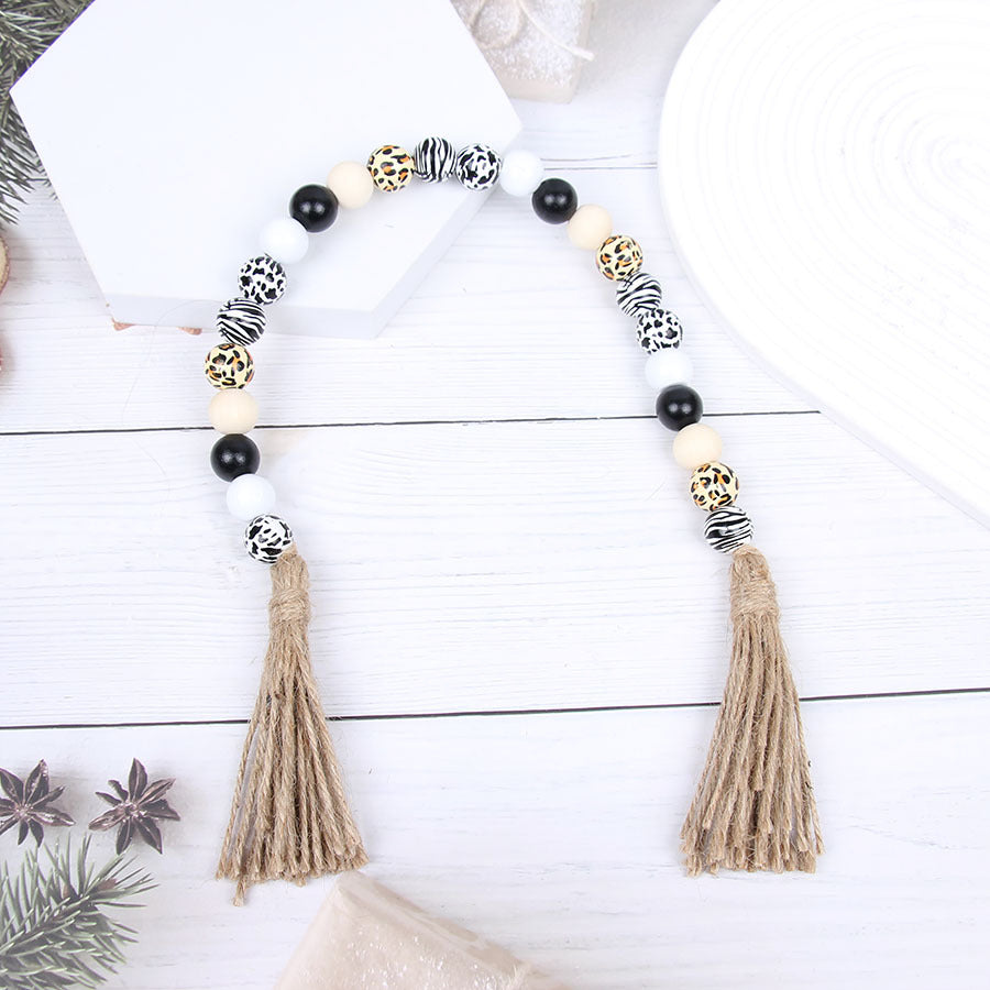 Wholesale 180pcs 16mm Leopard Cow Zebra Wood Beads