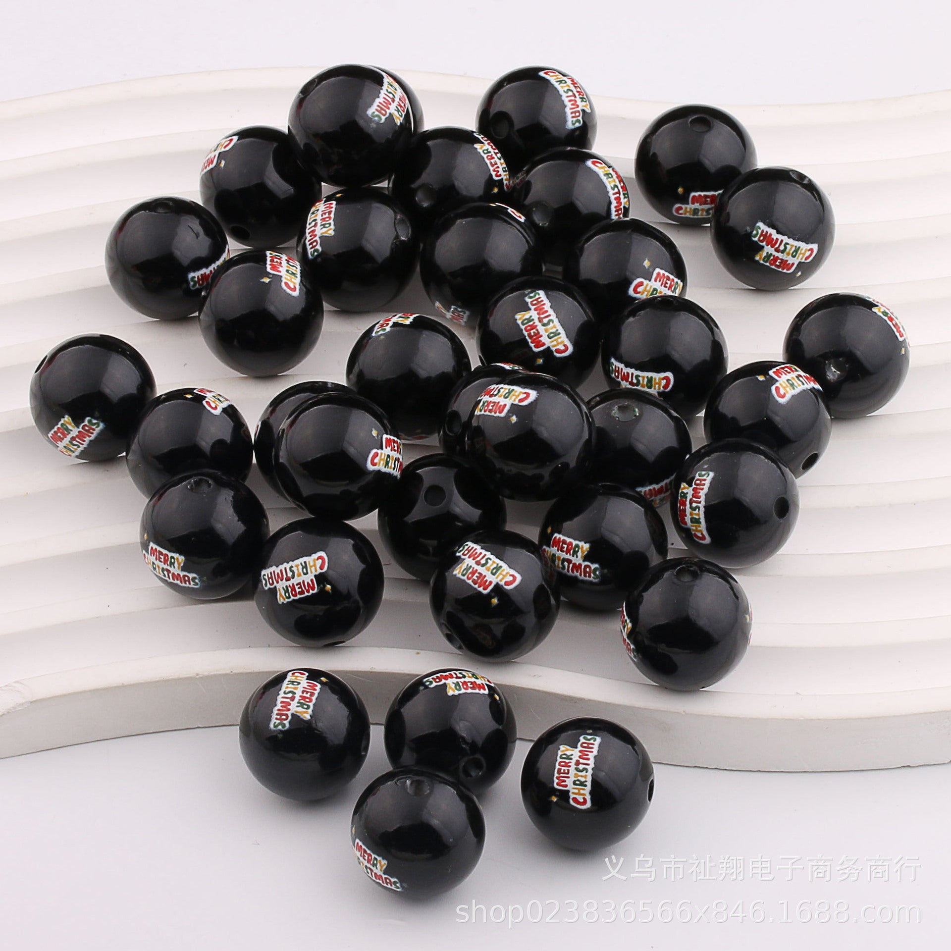 Wholesale 10PCS Acrylic Christmas Color DIY Jewelry Beaded Accessories