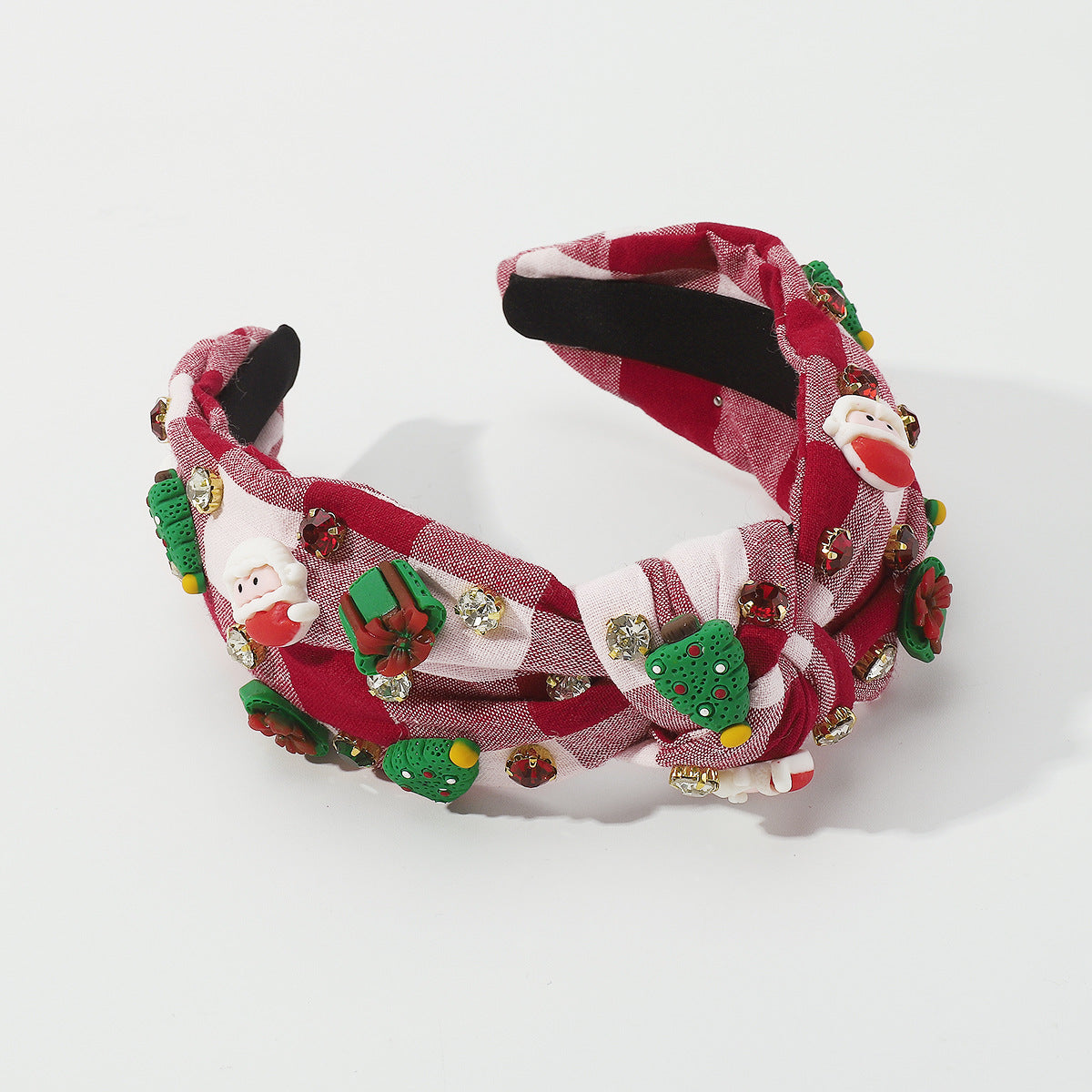 Wholesale Christmas Creative Diamond Santa Claus Headband