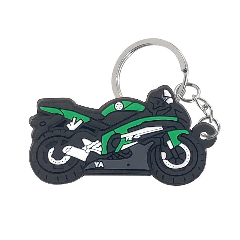 Wholesale 10PCS Motorcycle PVC Keychains