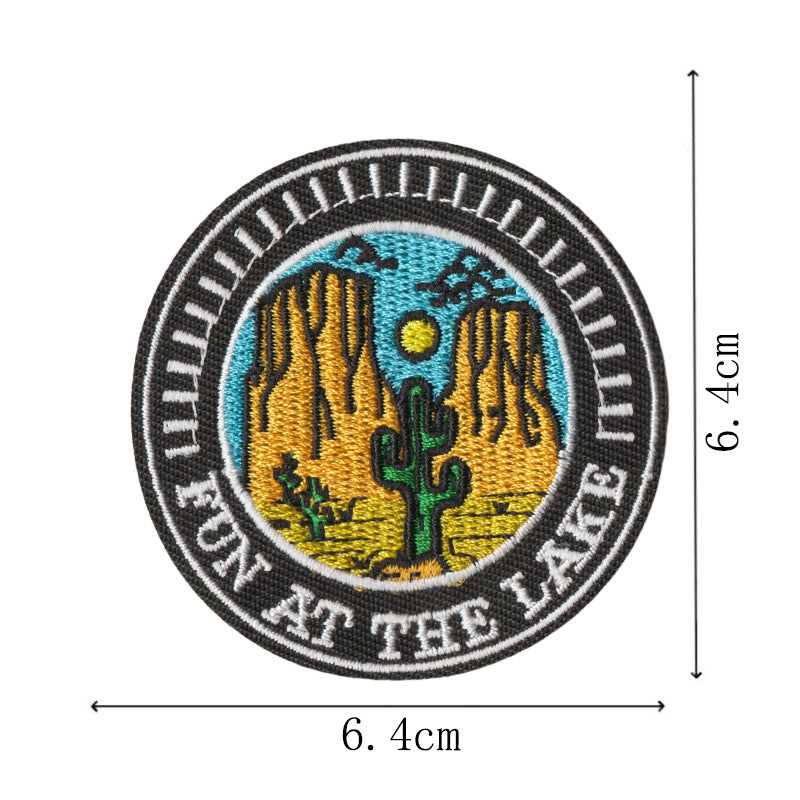 Wholesale Western Cowboy Embroidered Patch Set Of 9 Applique Badges For ets Fashion Decorative Boutique Resale