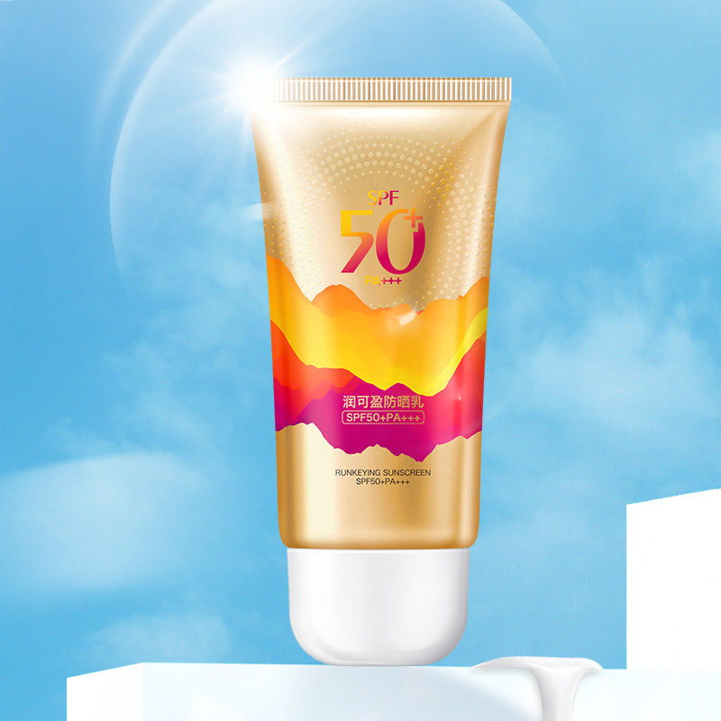 Wholesale Runkeying Sunscreen SPF50 UV-proof, Waterproof, Sweat-proof, Moisturizing and Isolating Sunscreen