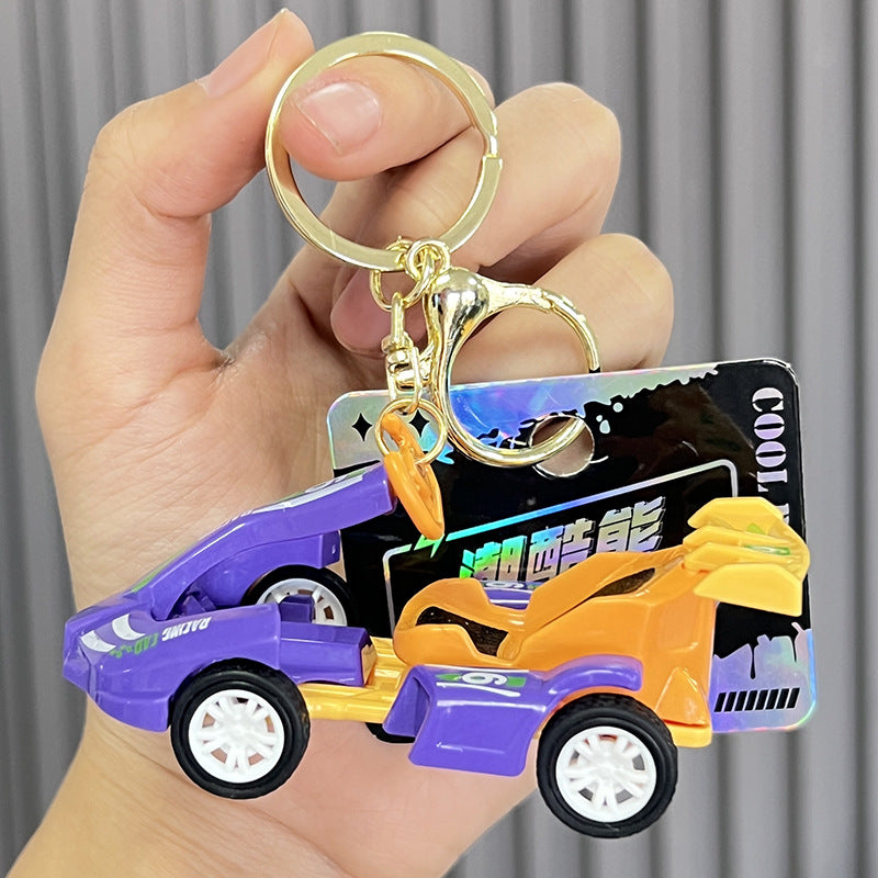 Wholesale Kids Kart Model Plastic Keychain