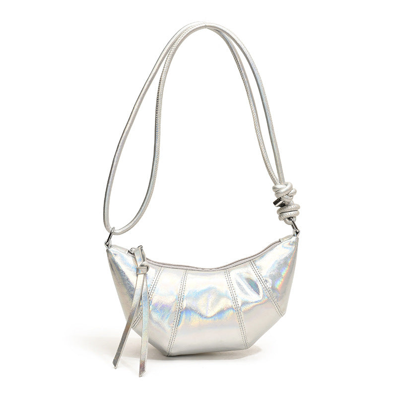 Wholesale Solid Color Versatile Crossbody Croissant Bag