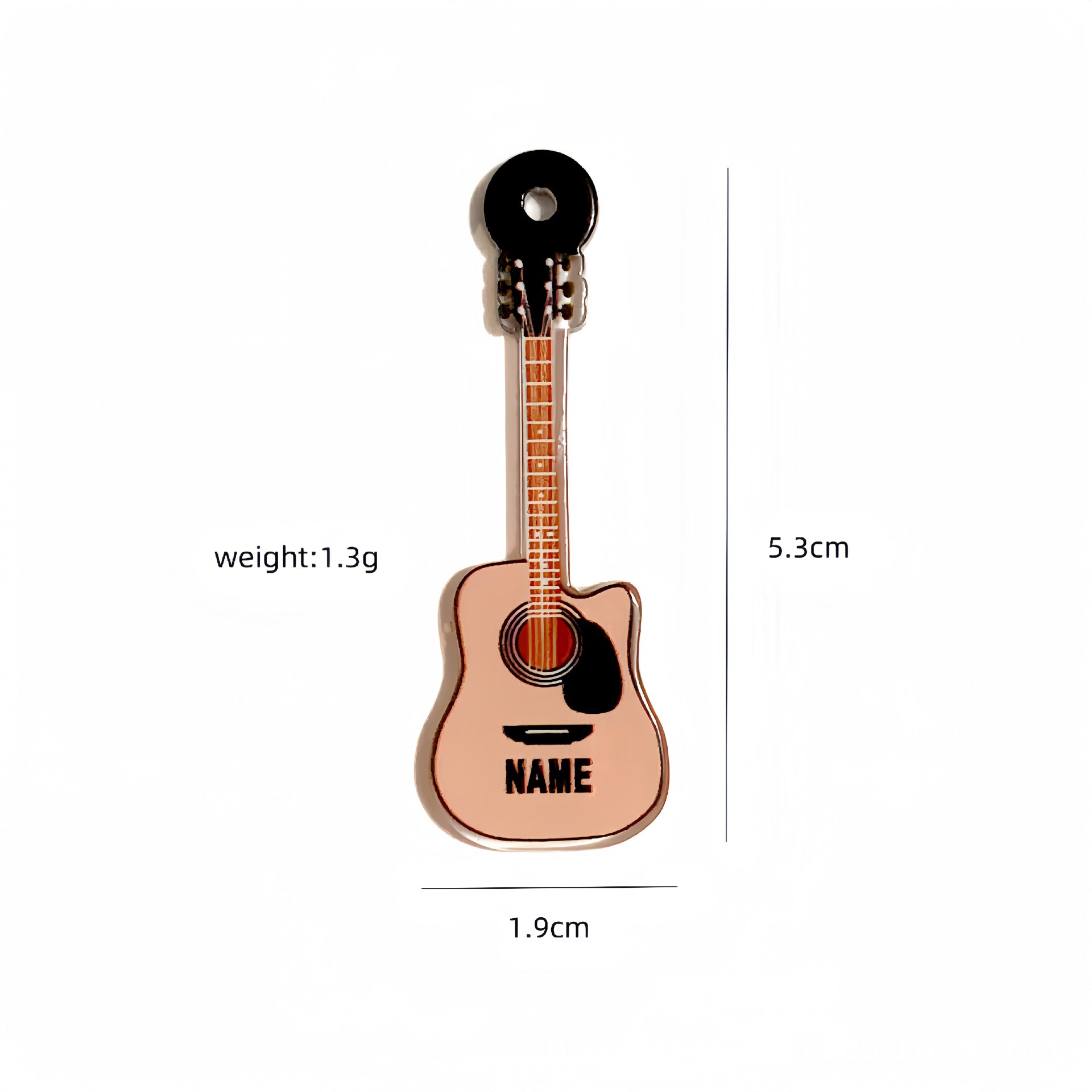 Wholesale 10pcs Double-sided Musical Instrument Guitar DIY Jewelry Accessories