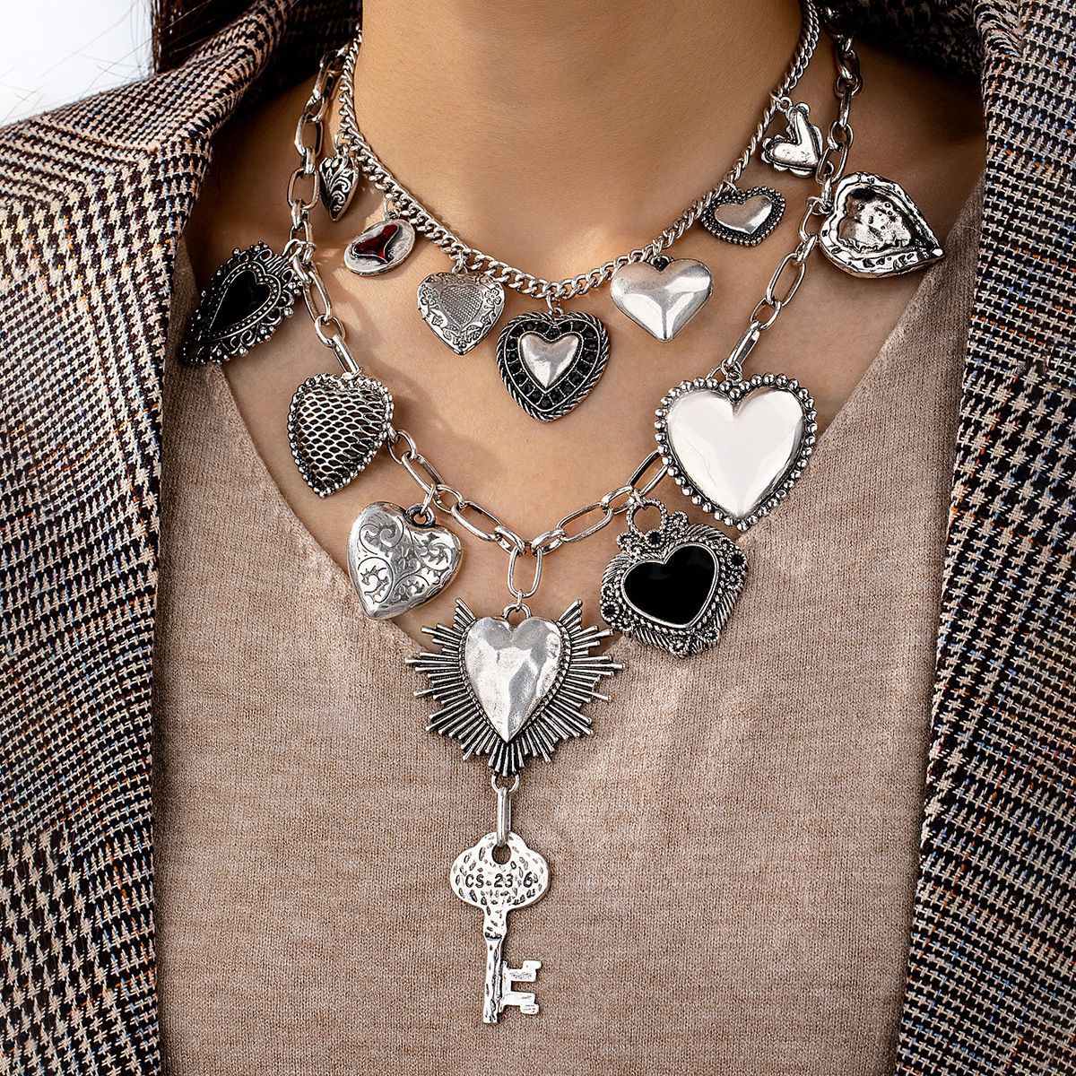 Wholesale Fruit Flower Ceramic Cross Multi Pendant Necklace