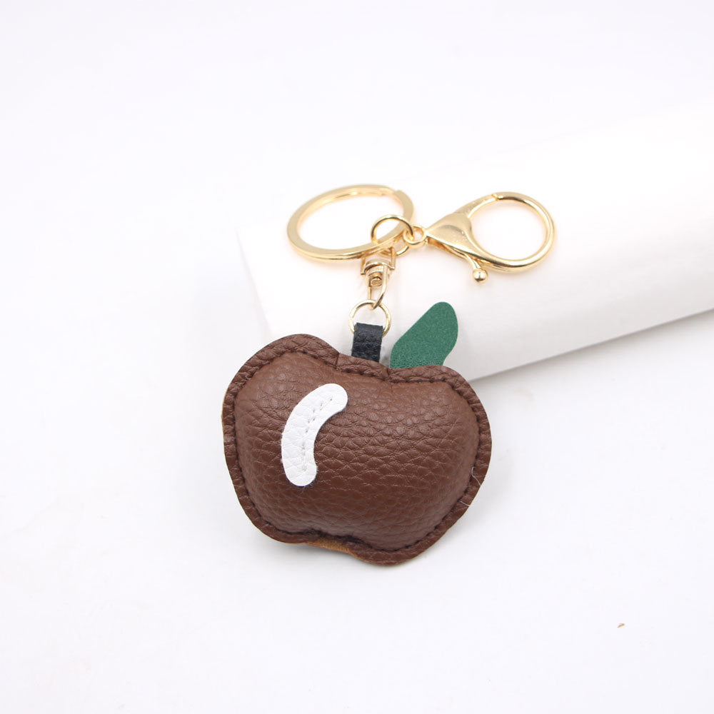 Wholesale Stylish PU Leather Keychain Electroplated Finish Car Key Accessory Bag Charm For Modern Party Favors And Resale