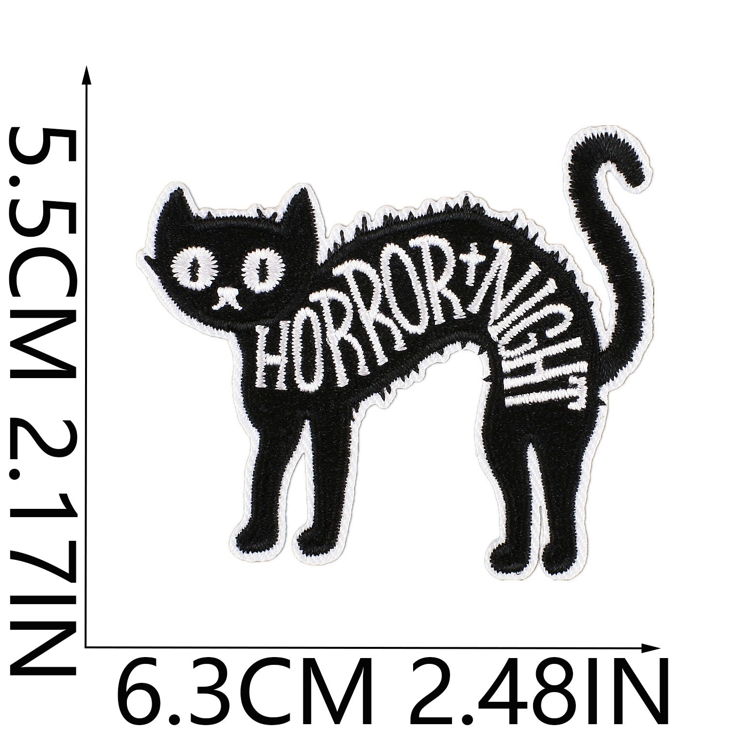 Wholesale   Web Ghost Embroidered Iron On Patches Polyester Thread Sheet For ets Backpacks