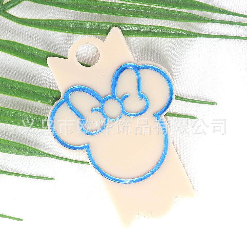 Wholesale 10pcs Blank DIY Acrylic Nameplate FlatBack