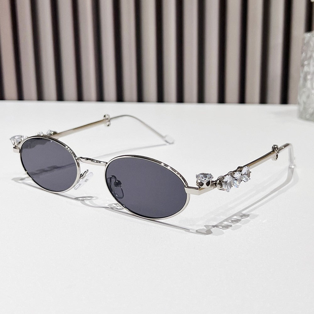 Wholesale Oval Metal Round Sunglasses