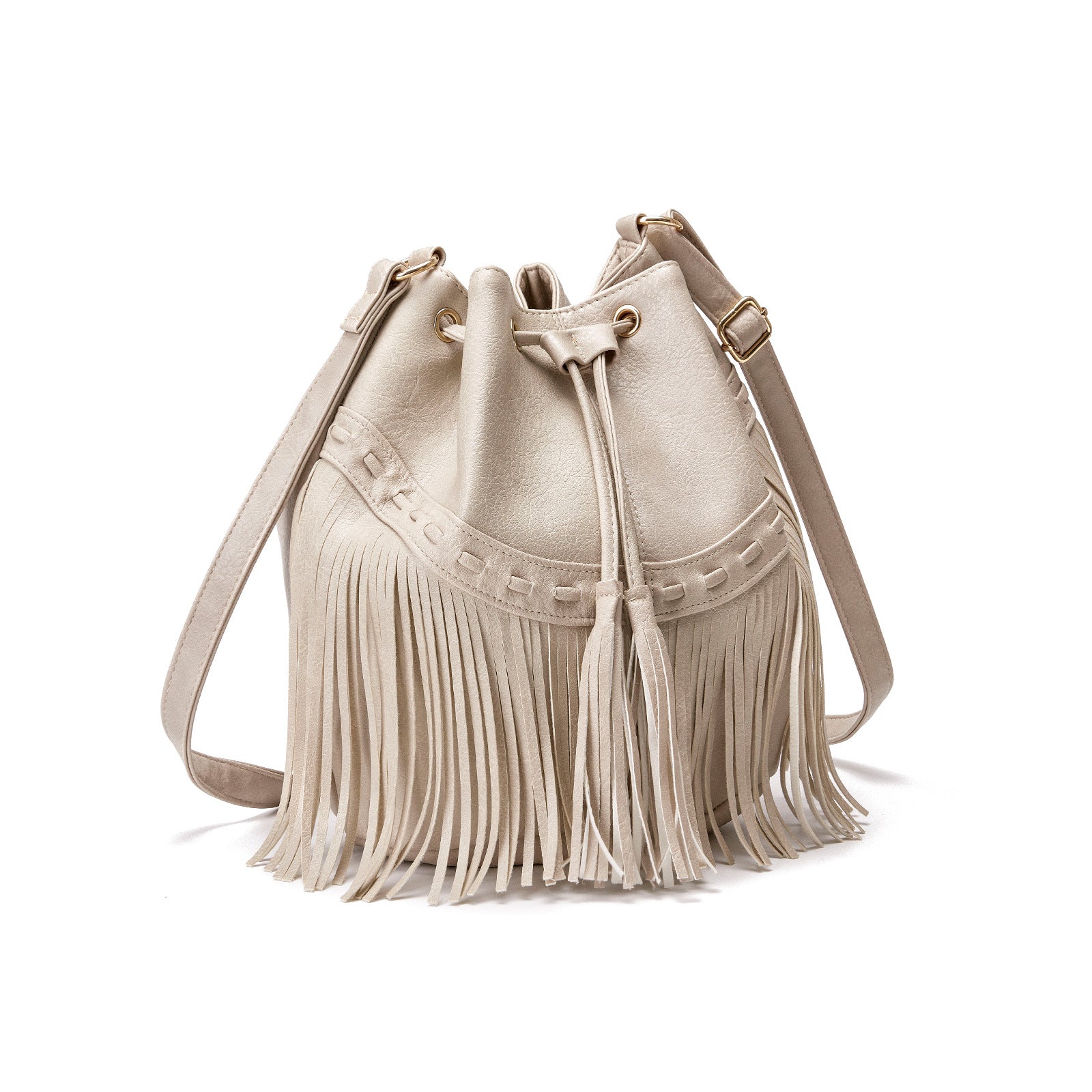 Wholesale PU Handmade Tassel Shoulder Crossbody Bag