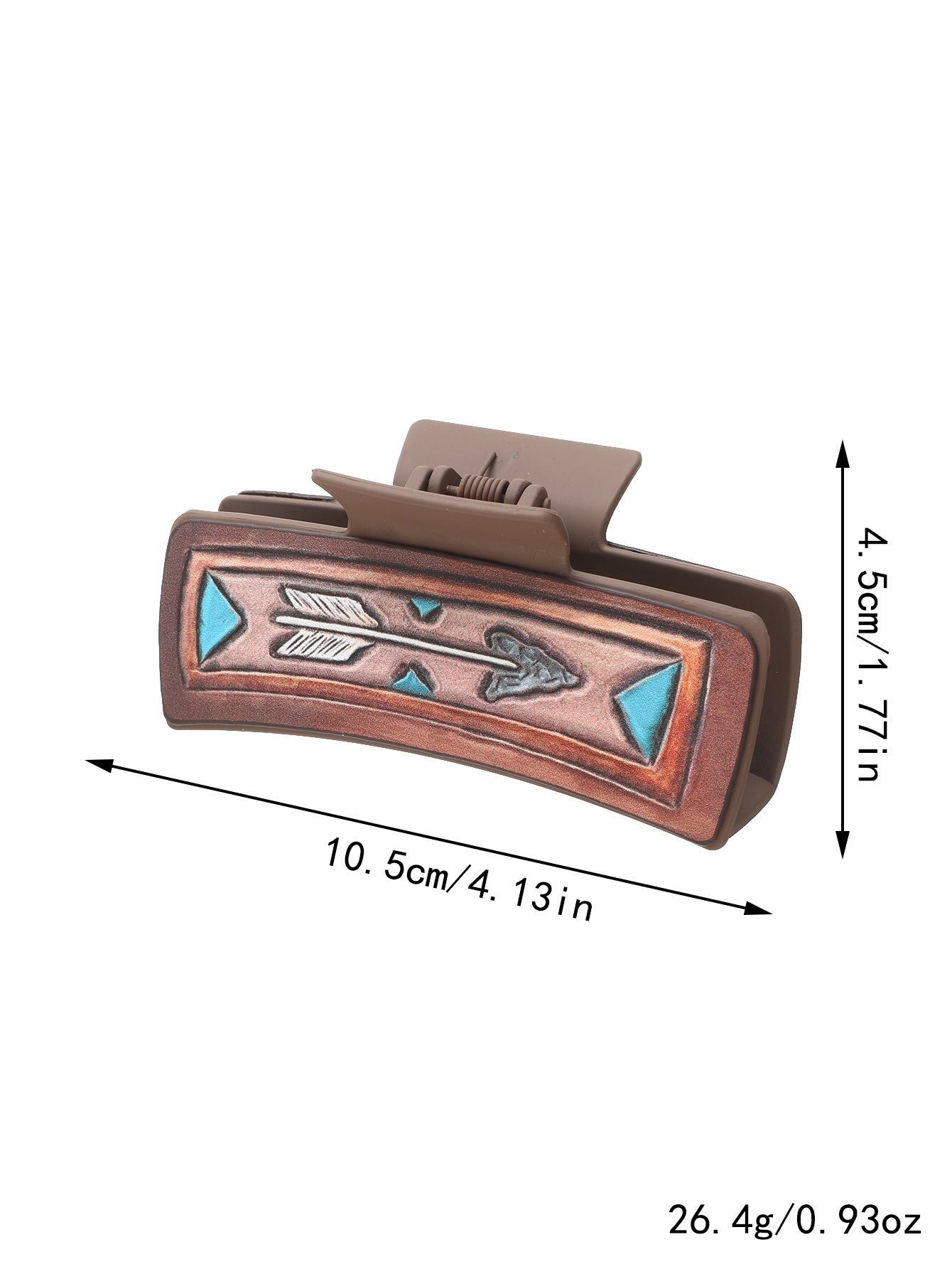 Wholesale Western Style Cactus Feather Sunflower Leather Shark Clip Hairpin