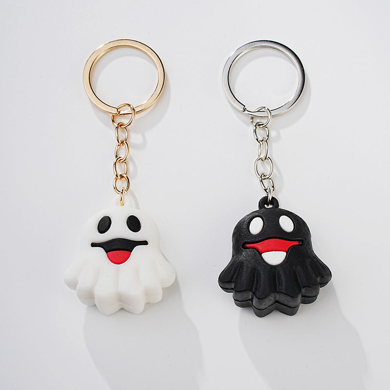 Cadena de llave de caricatura de Halloween de metal al por mayor