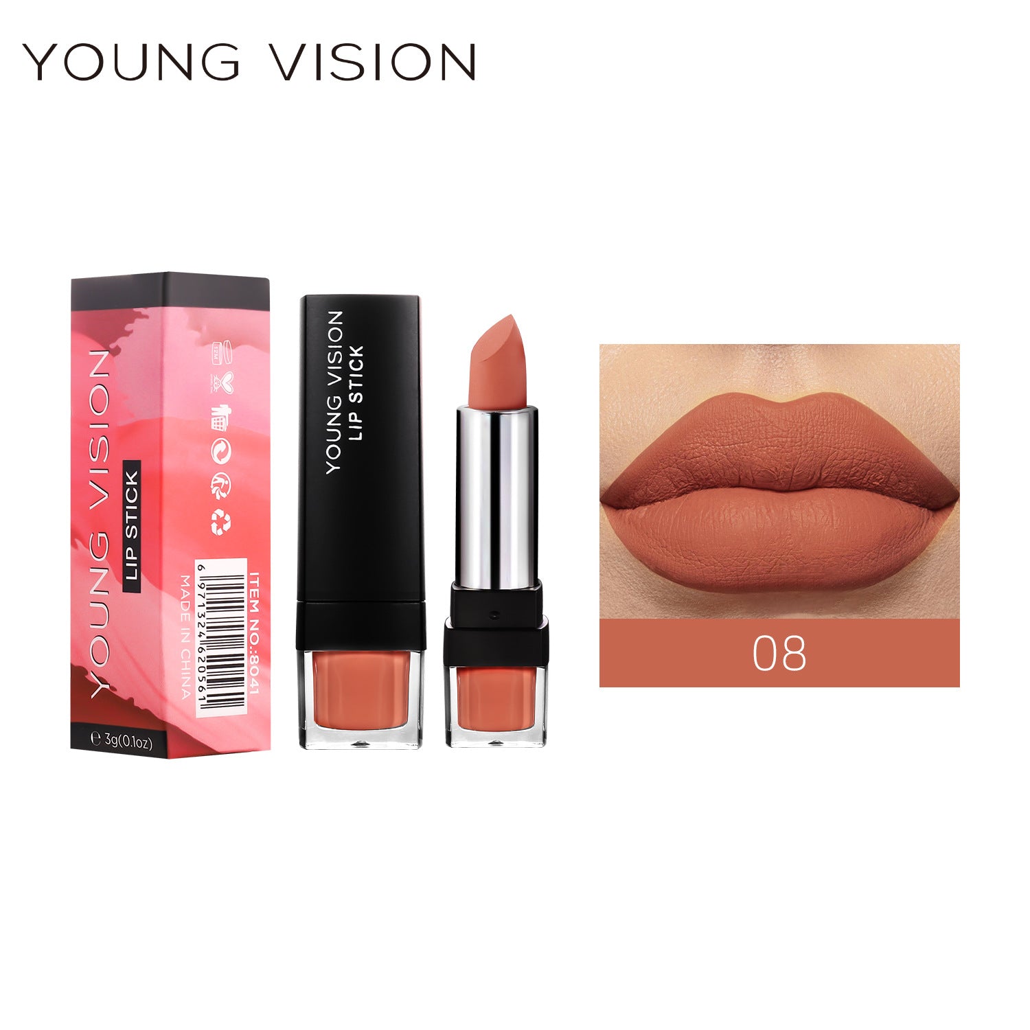 Wholesale Wholesale matte but not dry 12 colors velvet non-stick cup lipstick lipstick