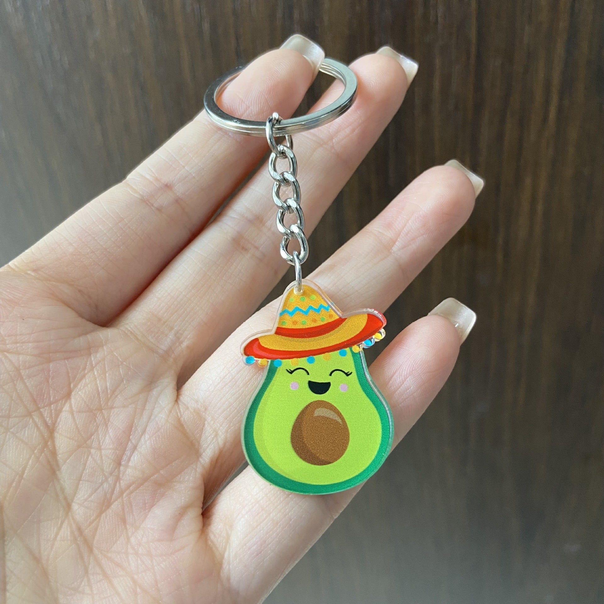 Wholesale Colorful Cartoon Acrylic Carnival Party Keychain Pendant Bag Charm Boutique Resale