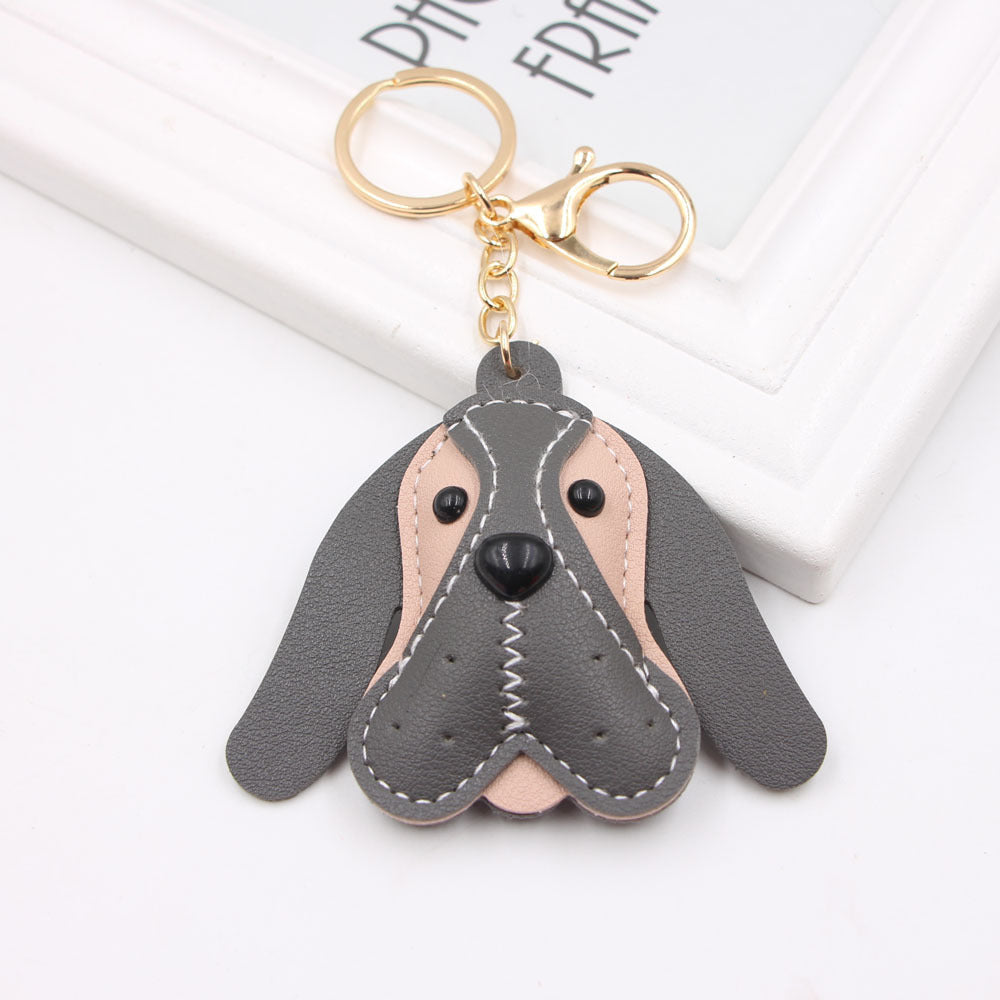 Wholesale of British Beagle Animal Leather Keychains