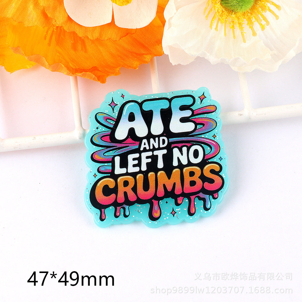 Wholesale 10pcs Cute Cartoon Character Acrylic Flatback Charm