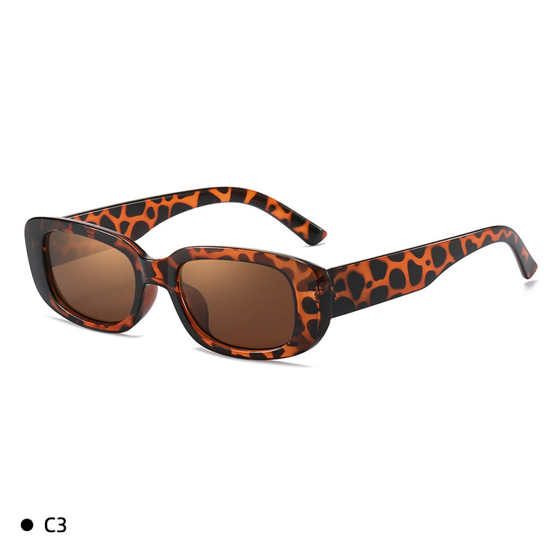 Wholesale PC Film Fashion Square Frame Solid Color Sunglasses