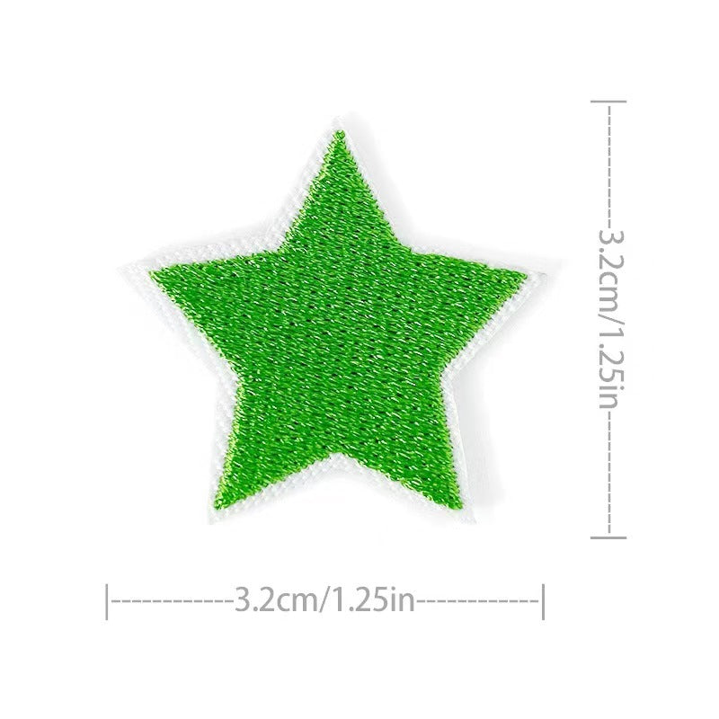 Wholesale Embroidered Star Patches 36 Pack Sew On Appliques For Clothing And Towels Fashion Accessory DIY Gift Resale