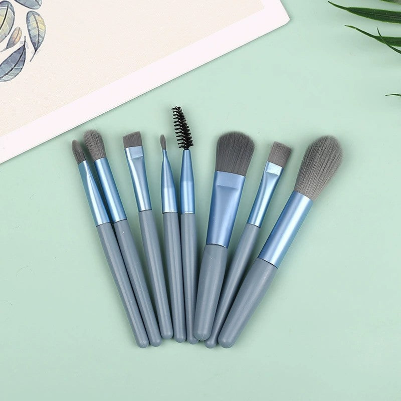 Wholesale 8pcs Soft Bristle Mini Matte Makeup Brush Set