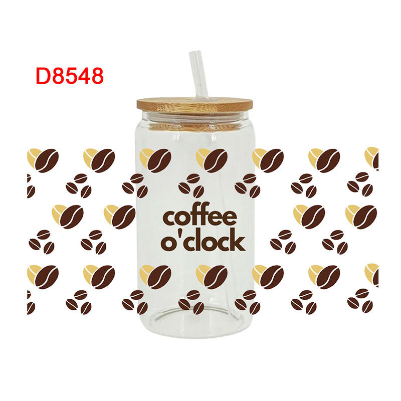 Wholesale Coffee Series  16oz Cup UV DTF Wraps