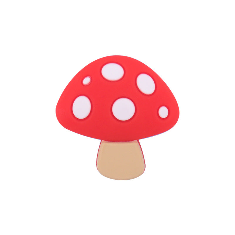 Wholesale DIY Cartoon Silicone Mushroom Focal Beads