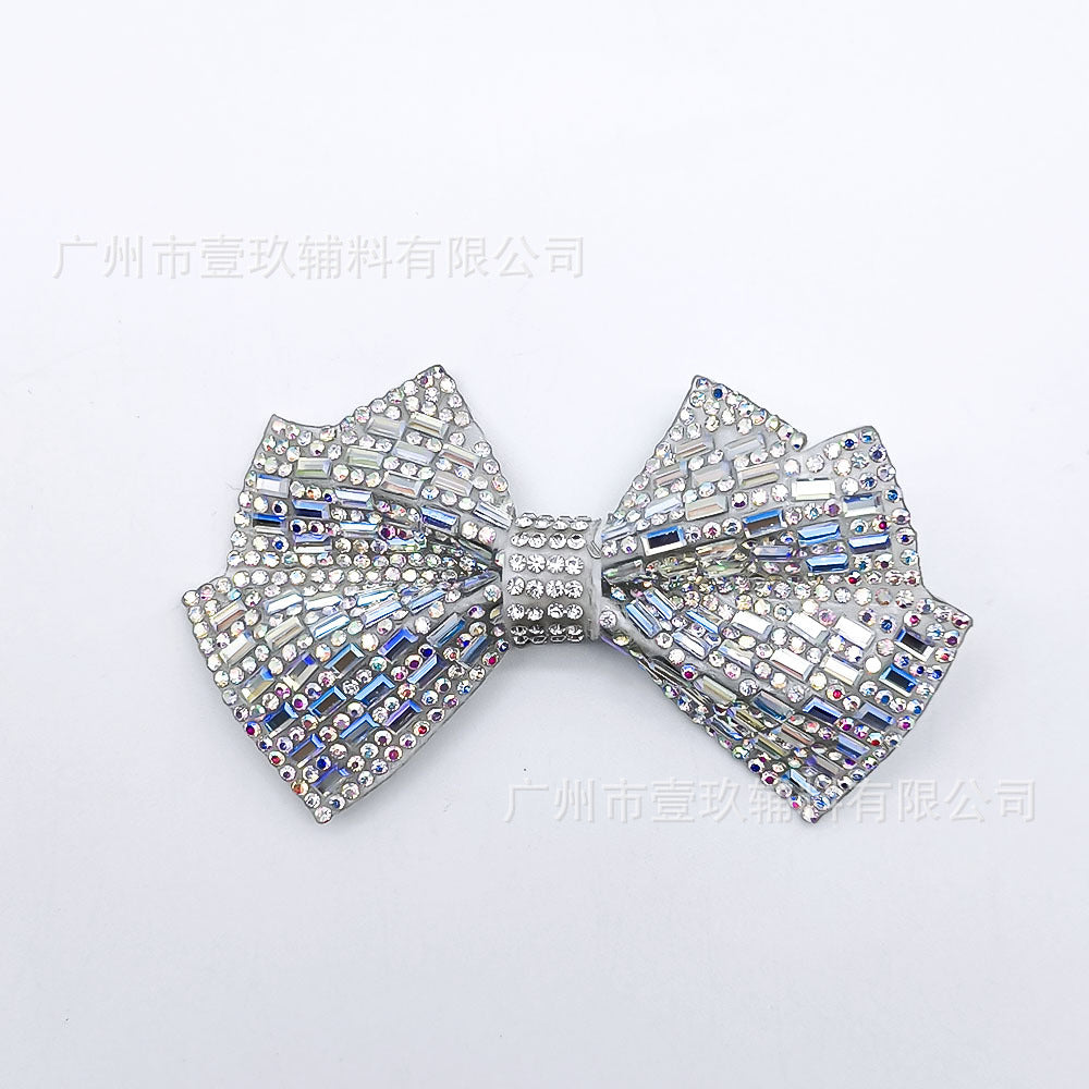 Wholesale 5pcs Hot melt adhesive bow tie for rhinestones DIY Patches