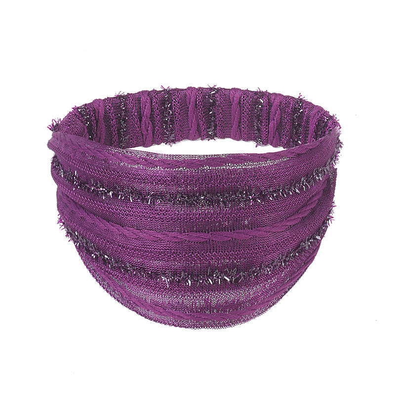 Wholesale Lace wide brim headband face washing headscarf headband washing headband