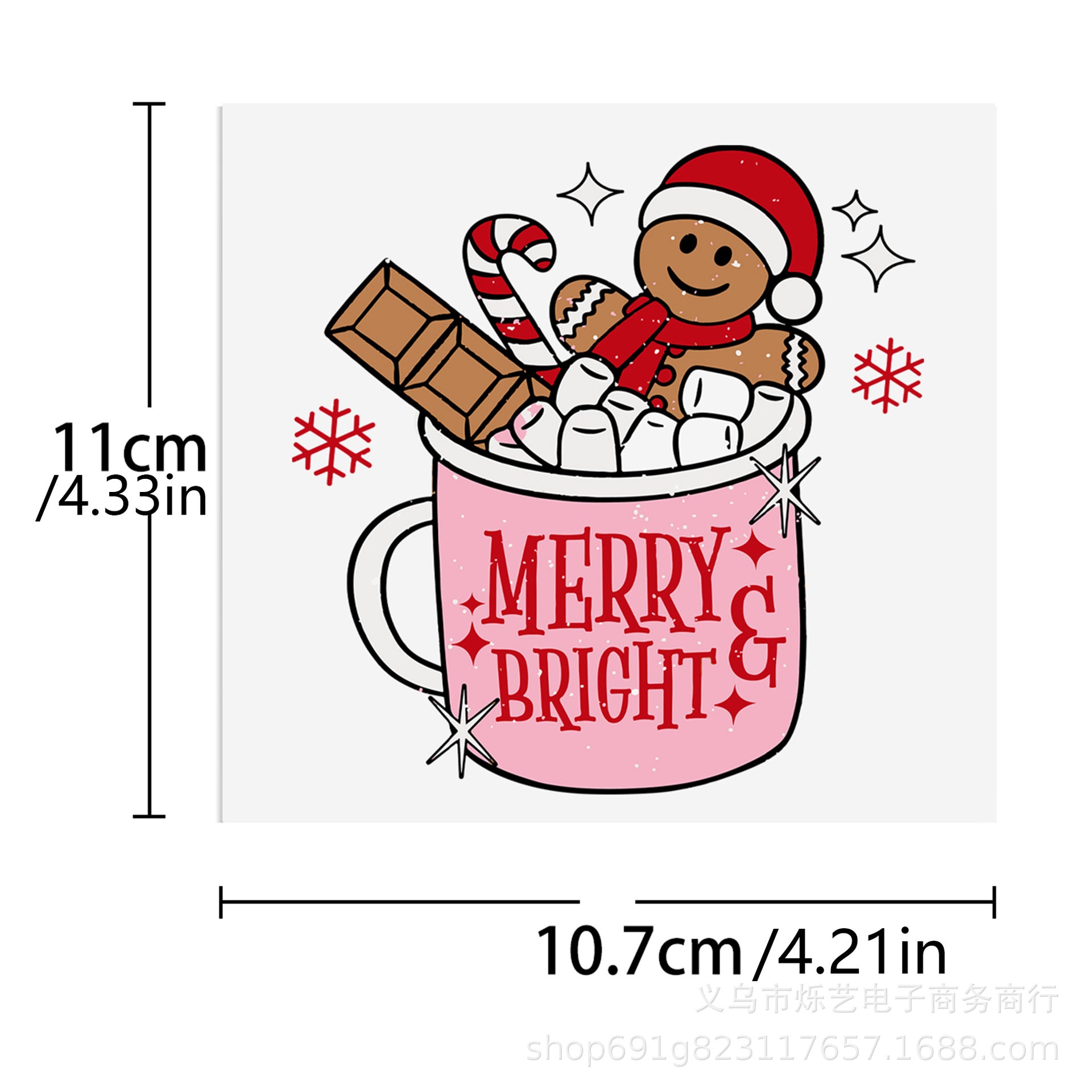 Wholesale Christmas series  Olaf  16oz Cup UV DTF Wraps