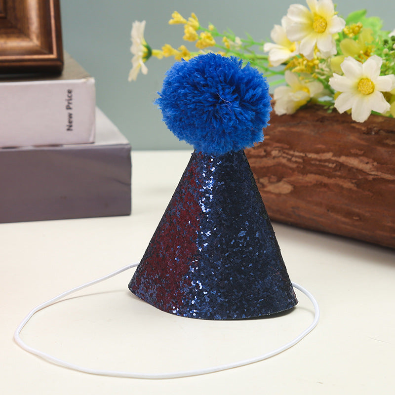 Wholesale children' s pet birthday bow tie birthday hat suit dog cat bow party