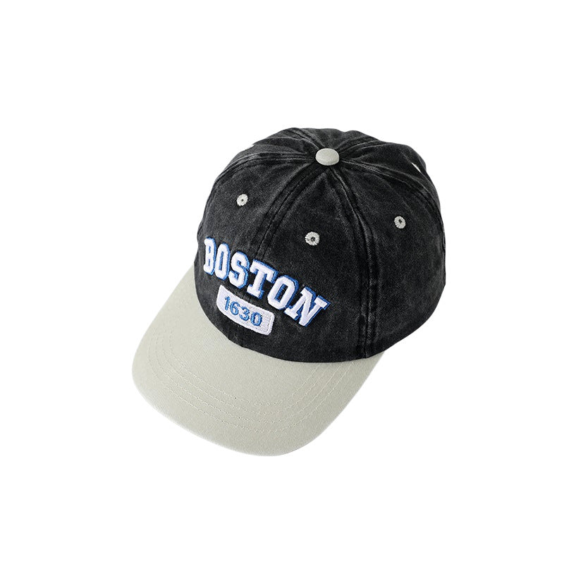 Wholesale Children's washed embroidered baseball cap