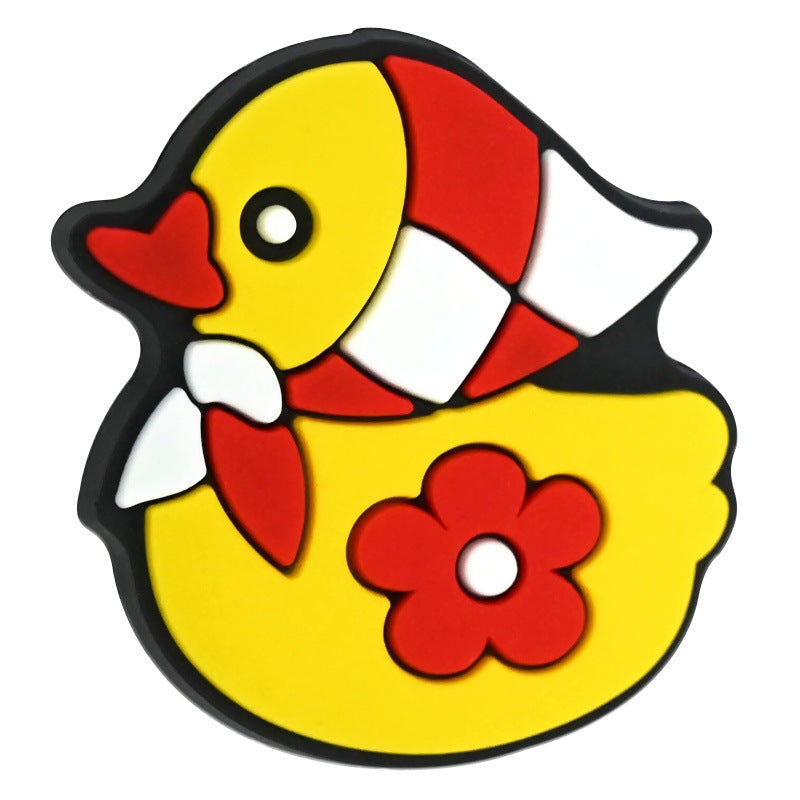 Wholesale Random 100pcs/pack   Cartoon duck beaded  Focal Beads