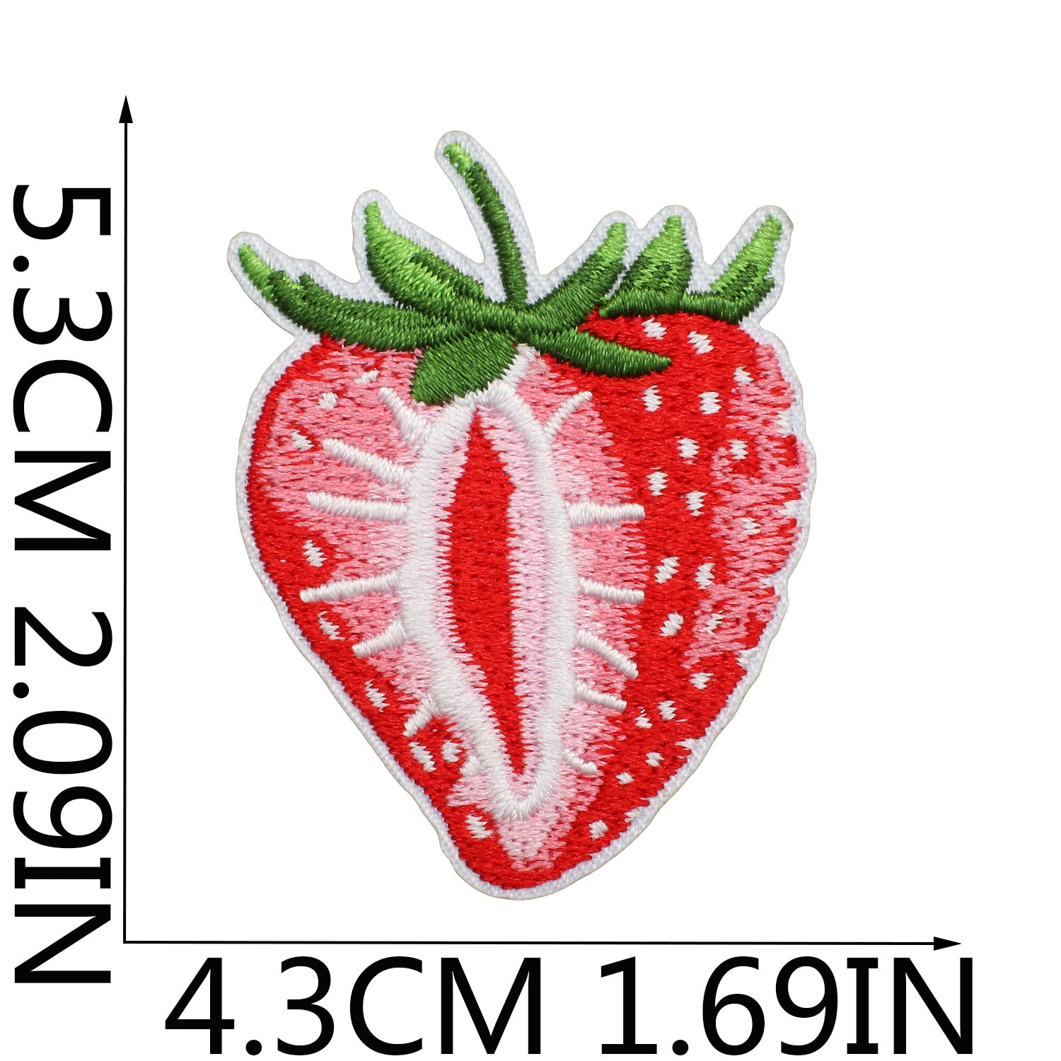 Wholesale Sweet Strawberry Embroidered Cloth Sticker Clothes Decoration Patch