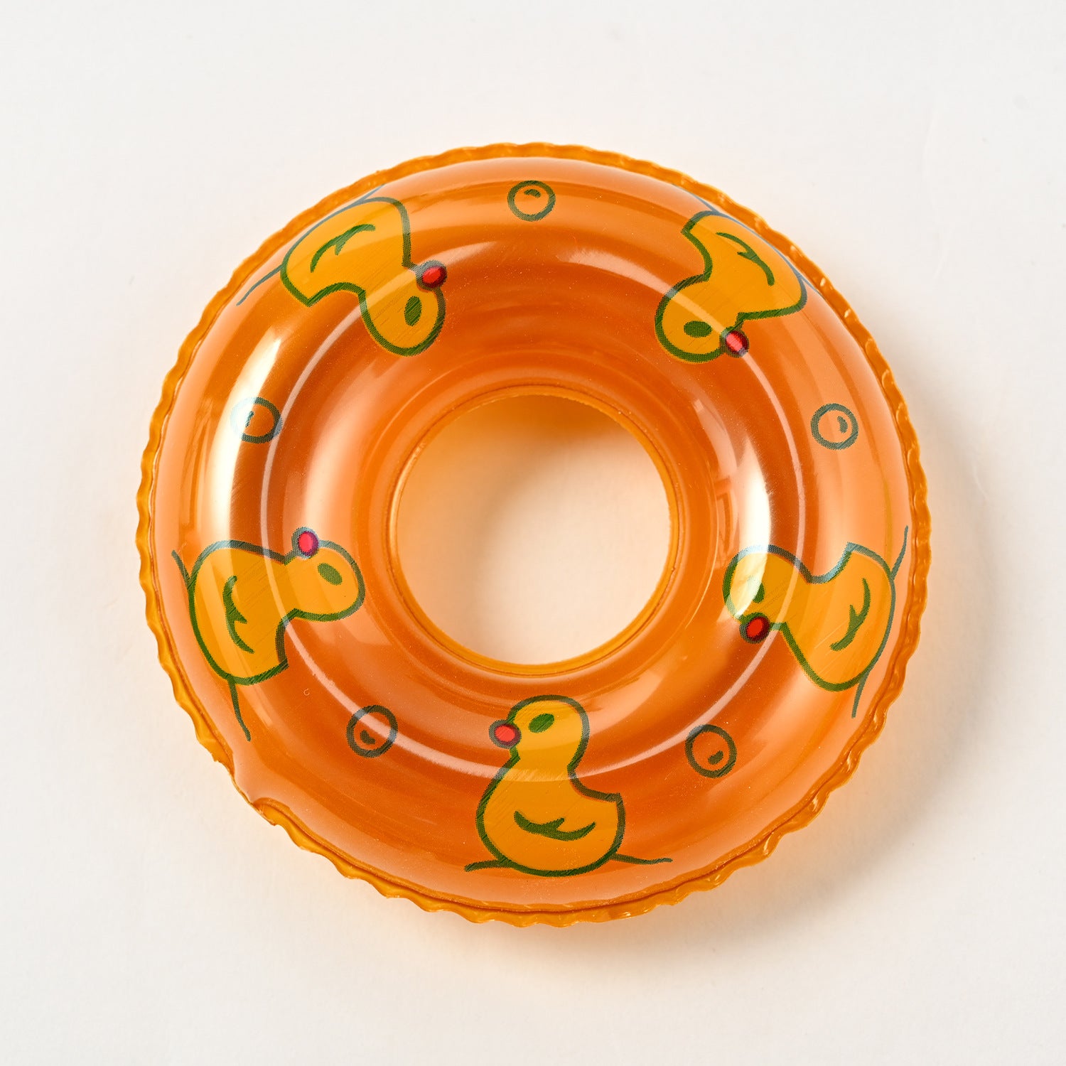 Wholesale Children's small toy mini swimming ring small yellow duck accessories milk tea shop Donut small swimming ring
