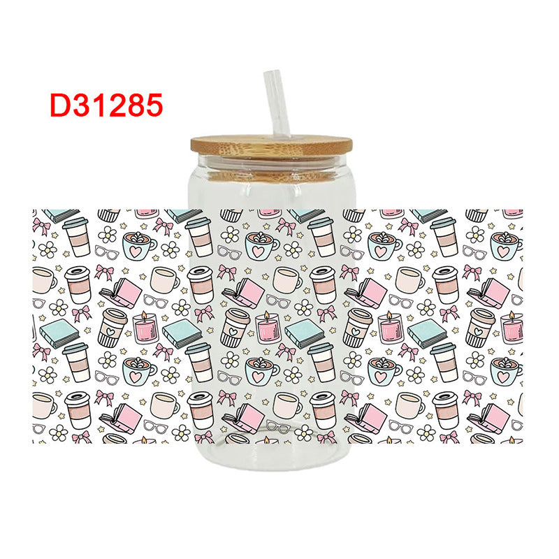 Wholesale Color Book Series 16oz Cup UV DTF Wraps