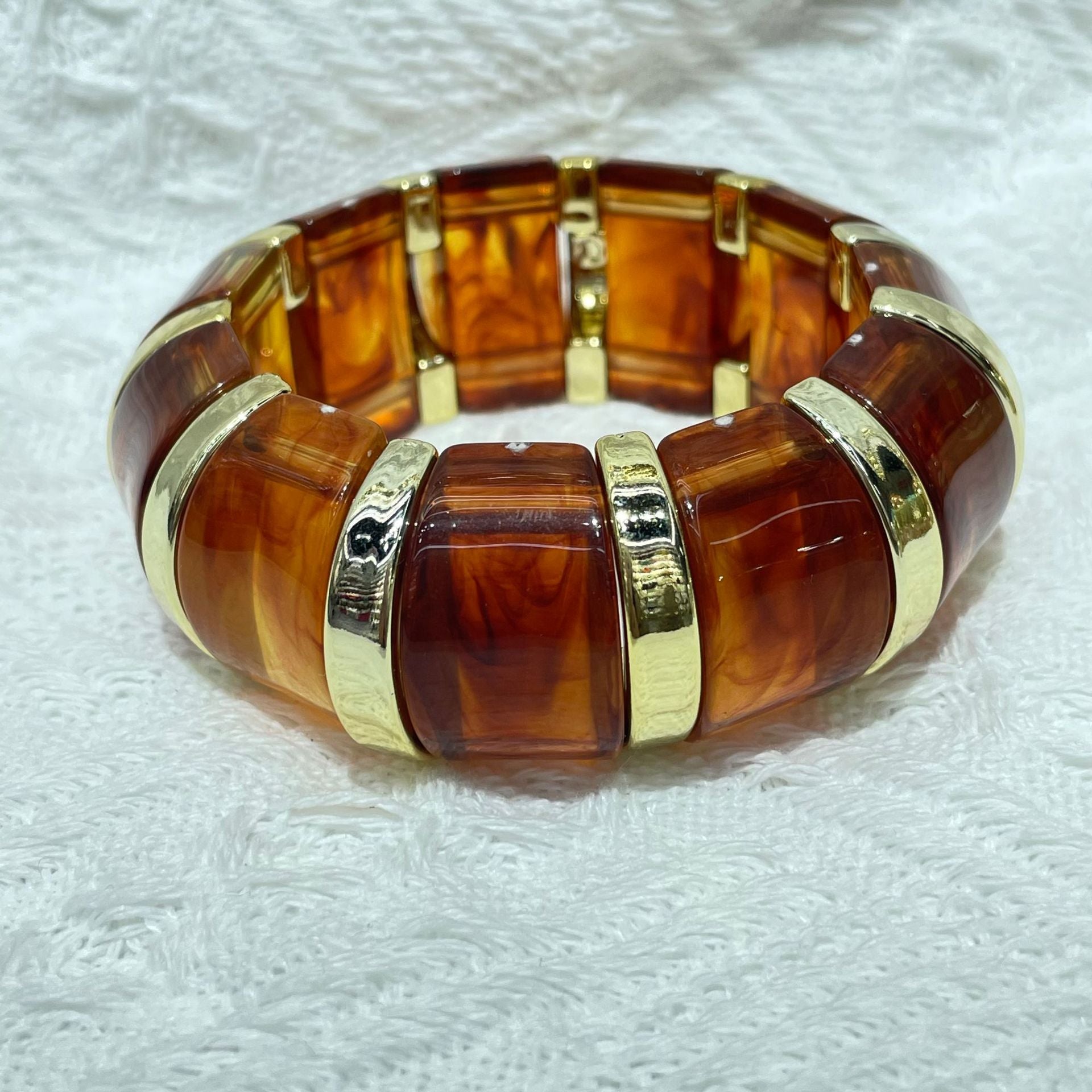 Wholesale New  Acrylic Stamping Rope Simple Maillard Bracelet