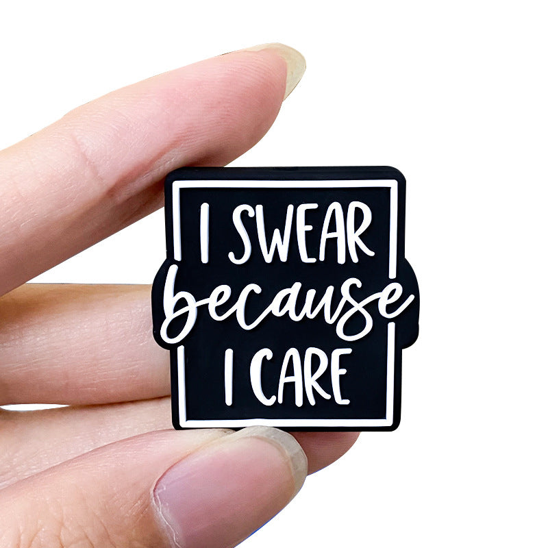 Wholesale 10pcs English DIY Focus Beads Silicone Beads