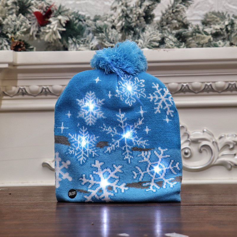 Wholesale Christmas Colorful Luminous High-end Beanie