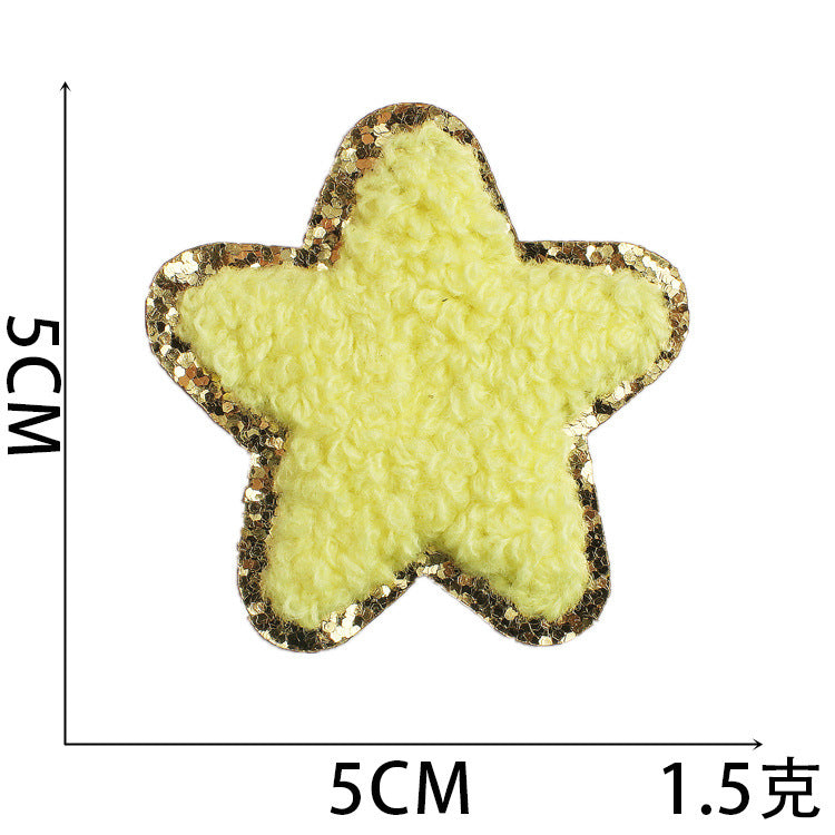 Wholesale Rainbow Embroidered Iron On Patch With Lightning And Five Pointed Star Stylish Clothing Accessory For Casual Wear And Resale