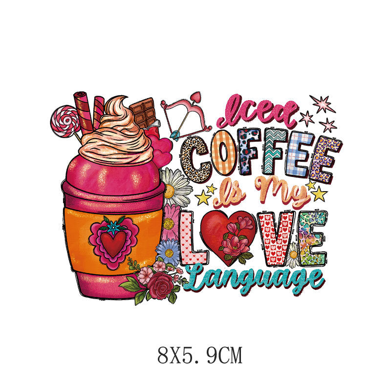 Wholesale Romantic Valentine' s Day Heat Transfer   UV DTF Ready to Press Transfers Wraps