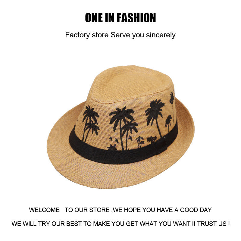 Wholesale Grass Woven Coconut Tree Beach Hats