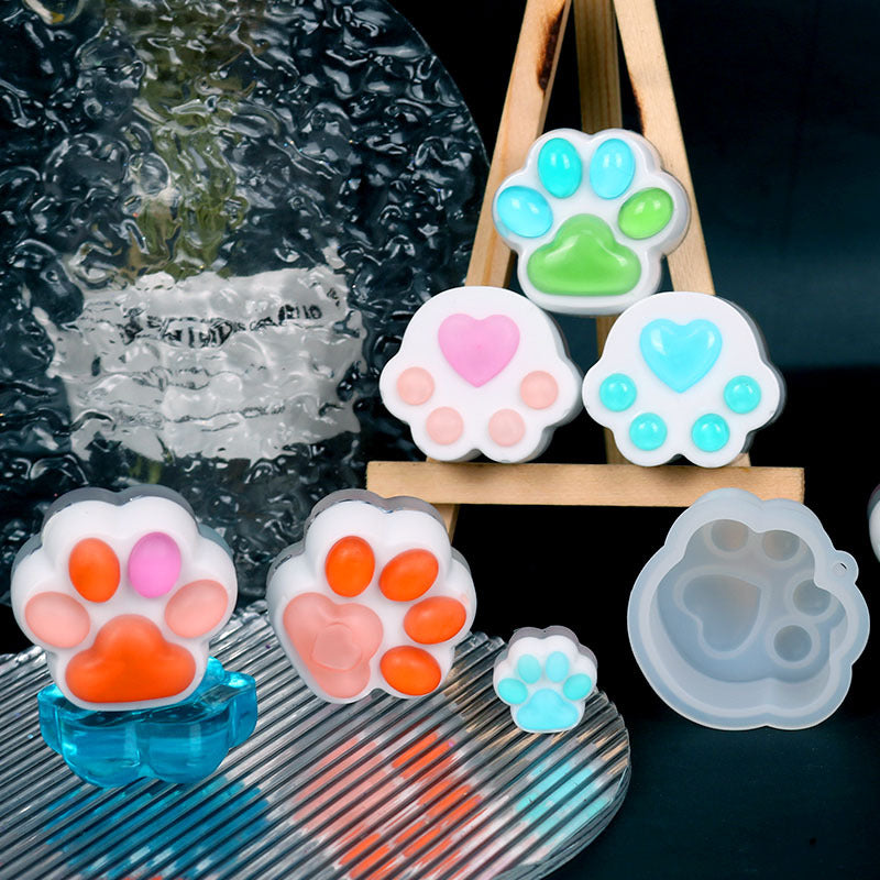 Wholesale  DIY Mini Dog Paw Silicone Mold