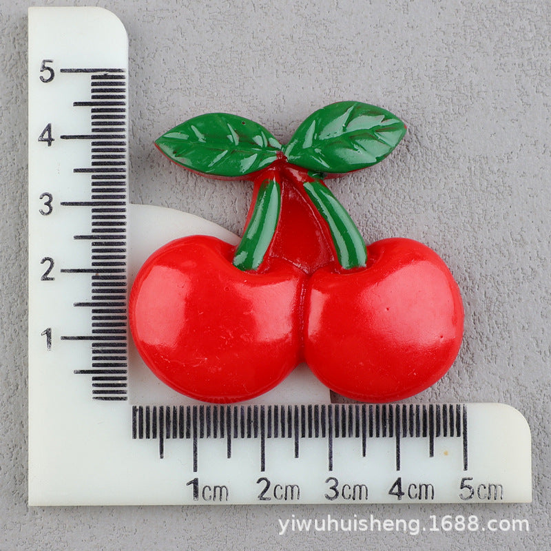 Wholesale 50pcs DIY Watermelon Strawberry Pineapple Fruit Homemade Cream Glue Resin Hole Shoe Patch FlatBack