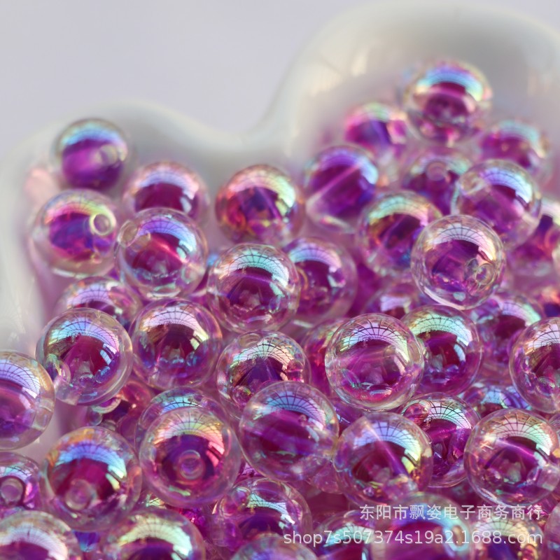 Cuentas de plástico/resina redondas de 200 piezas al por mayor