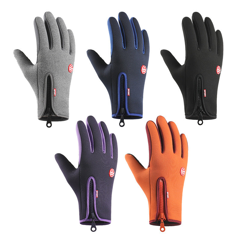 Wholesale Outdoor Sports Autumn Winter Cycling Polyester Glove