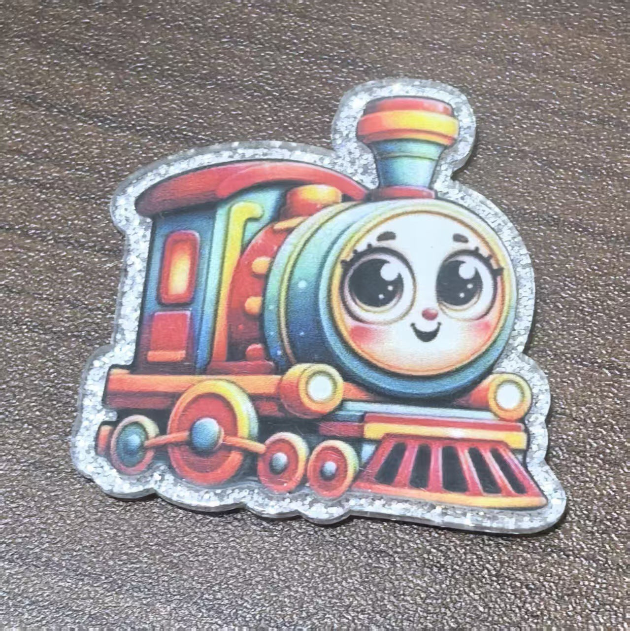 Wholesale 10pcs Glitter Acrylic Cartoon Car