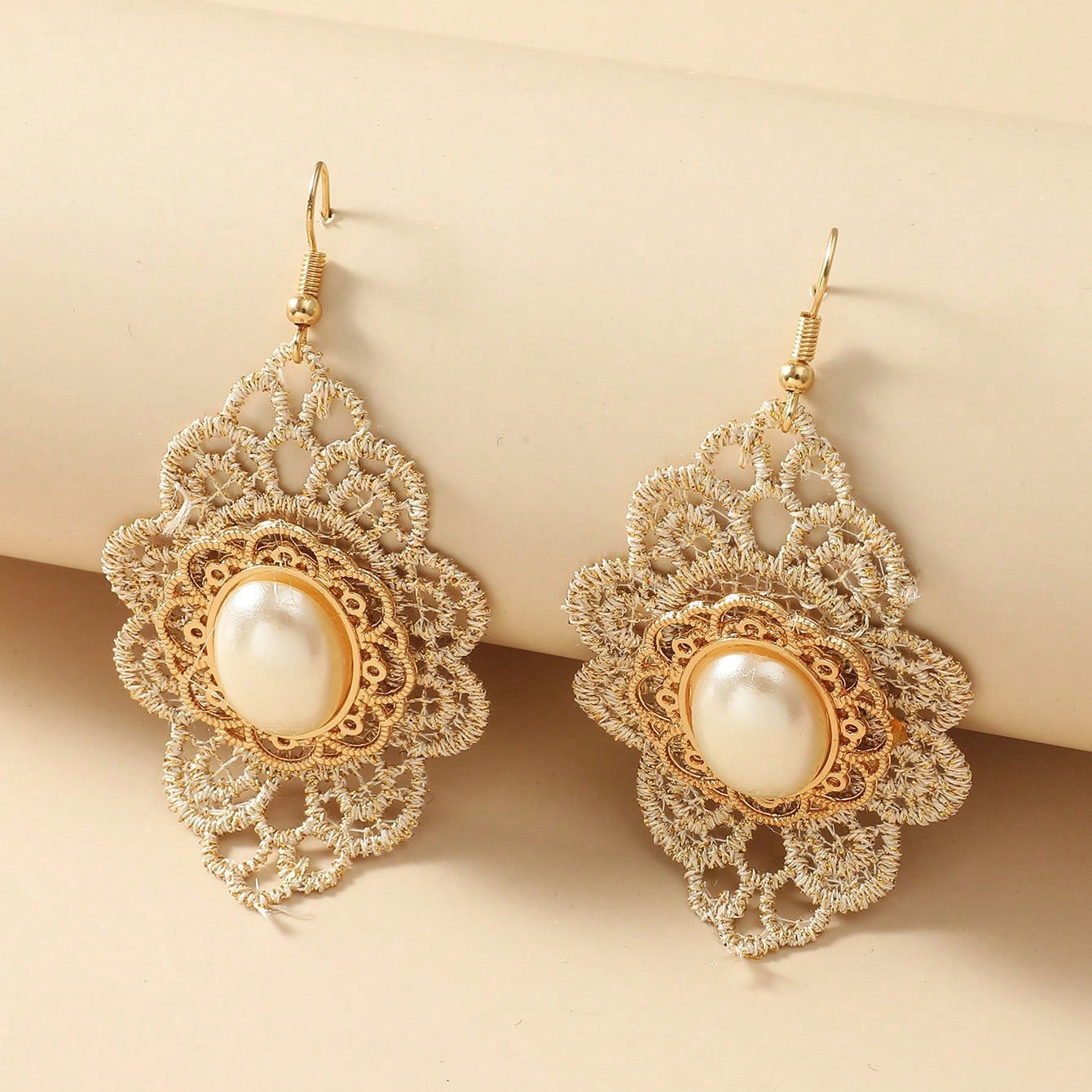 Wholesale Antique Black Tassel Lace Earrings